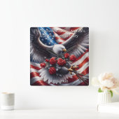 U.S.A. 250th Anniversary Commemorative Vierkante Klok (Huis)