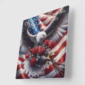 U.S.A. 250th Anniversary Commemorative Vierkante Klok (Hoek)