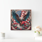 U.S.A. 250th Anniversary Commemorative Vierkante Klok (Huis)