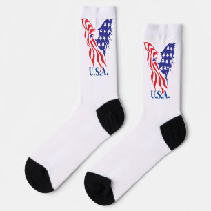 "U.S.A." Amerikaanse Adelaar Sokken