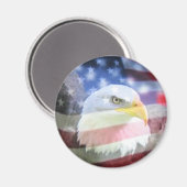 U.S.A. Eagle & Flag Magneet (Voorkant / Achterkant)