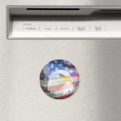 U.S.A. Eagle & Flag Magneet (Insitu (Vaatwasser))