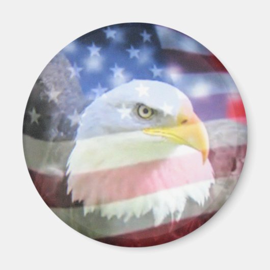 U.S.A. Eagle & Flag Magneet (Voorkant)