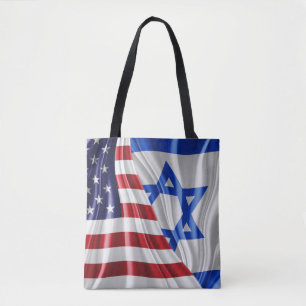 U S. A. en ISREAL Tote Bag