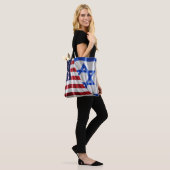 U S. A. en ISREAL Tote Bag (Op model)