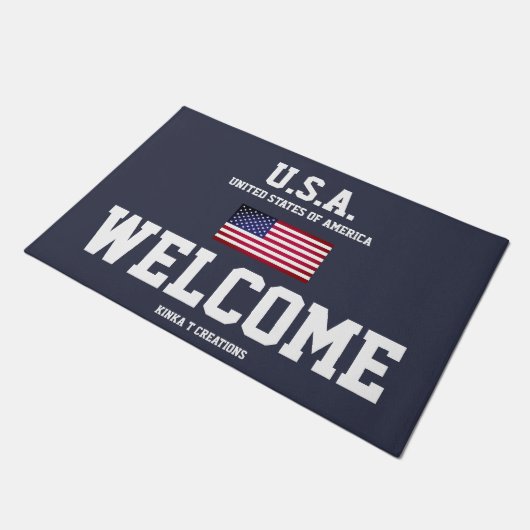 U.S.A. Kinka T Creations Deurmat (Schuin)