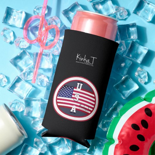 U.S.A. Kinka T Creations Seltzer Blikjeskoeler (Insitu Zomer)