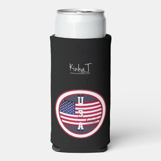 U.S.A. Kinka T Creations Seltzer Blikjeskoeler (Seltzer Voorkant)