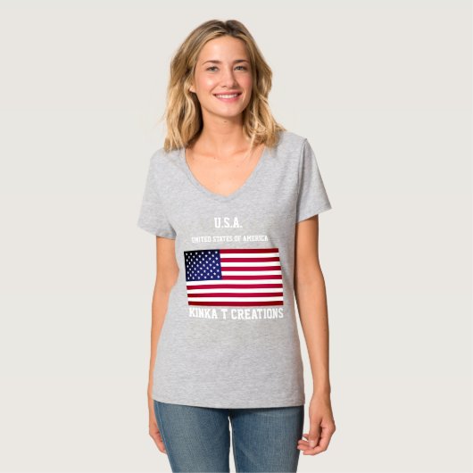 U.S.A. Kinka T Creations T-shirt (Voorkant volledig)