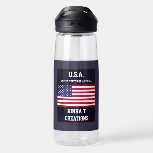 U.S.A. Kinka T Creations Waterfles (Achterkant)
