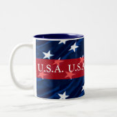 U.S.A. Patriotic Coffee Mok (Links)