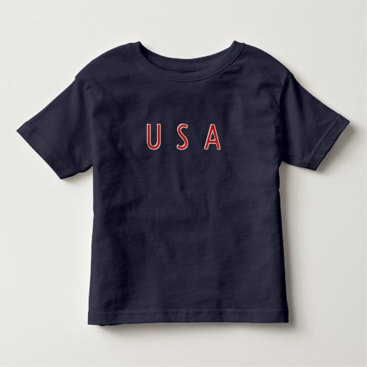 U S A Patriottisch ontwerp Kinder Shirts (Voorkant)