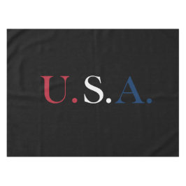 U.S.A. rood wit en blauw belettering ontwerp Tafelkleed