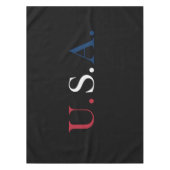 U.S.A. rood wit en blauw belettering ontwerp Tafelkleed (Voorkant)