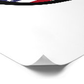 U.S. A. Shades aangepaste tekst en kleuren poster (Hoek)