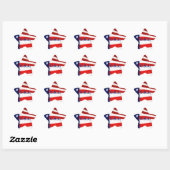U.S.A. Star Shape Vlag Stickers (Vel)