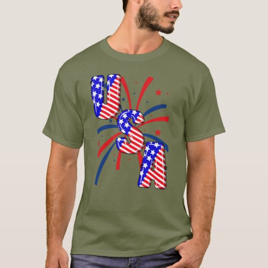 U.S.A. Starburst T-shirt (Voorkant)
