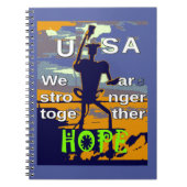 U.S.A. Sterker samen Notitieboek (Voorkant)