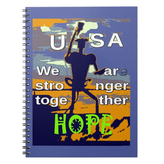 U.S.A. Sterker samen Notitieboek (Voorkant)