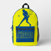 U.S.A Tennis Design Backpack  Bedrukte Rugzak (Voorkant)