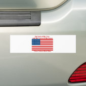 U S A VLAG het land vrij Bumpersticker (Op auto)