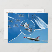 U.S. Air Force F-16 Thunderbirds Briefkaart (Voorkant / Achterkant)