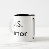 U.S. Armor Tweekleurige Koffiemok (Voorkant links)