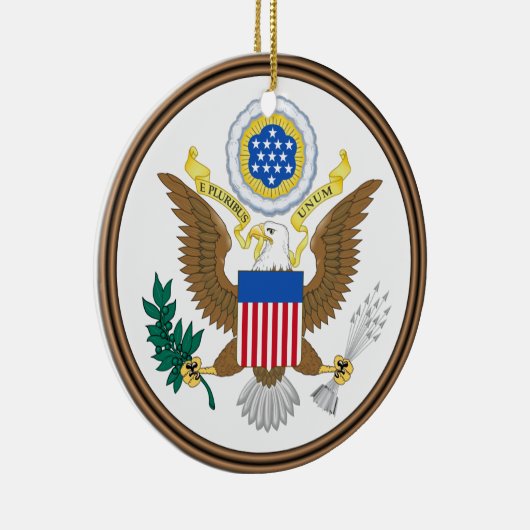 U.S. Army® Aangepaste kerstversiering Keramisch Ornament (Rechts)