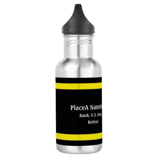U.S. Army Defense embleem gepersonaliseerd Waterfles (Links)