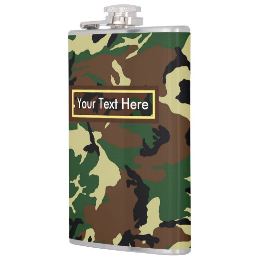 U.S. Army Woodland Camouflage 6 oz of 8 oz Heupfles (Links)