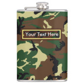 U.S. Army Woodland Camouflage 6 oz of 8 oz Heupfles (Voorkant)