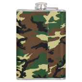 U.S. Army Woodland Camouflage 6 oz of 8 oz Heupfles (Achterkant)
