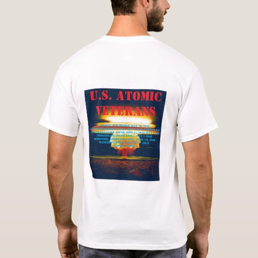 U.S. ATOMIC VETERANS Exposure T-shirt (Achterkant)