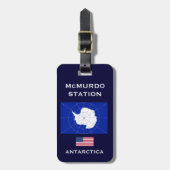 U.S. - Bagagelabel McMurdo Antartic Station (Voorkant verticaal)