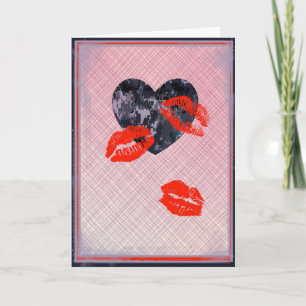 U.S. Blue Camo Valentijn Hearts Valentijnsdag Feestdagen Kaart