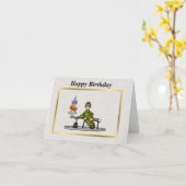 U.S. Border Patrol Agent bij Barrier Birthday Card Kaart (Gele Bloem)