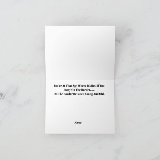 U.S. Border Patrol Agent bij Barrier Birthday Card Kaart (Binnen)