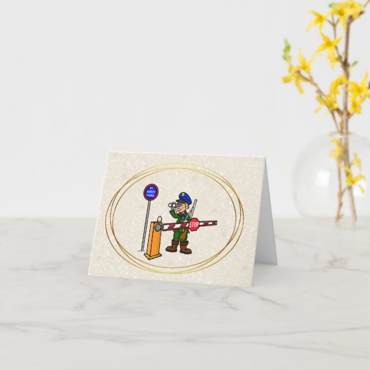 U.S. Border Patrol Day Agent met Binocles Kaart (Gele Bloem)