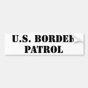 U.S. Border Patrol (tekst) Bumpersticker