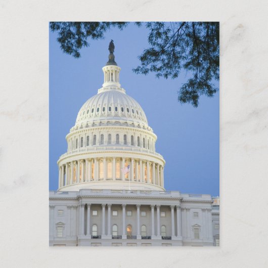 U.S. Capitol bij schemering, Washington D.C. (Dist Briefkaart (Voorkant)