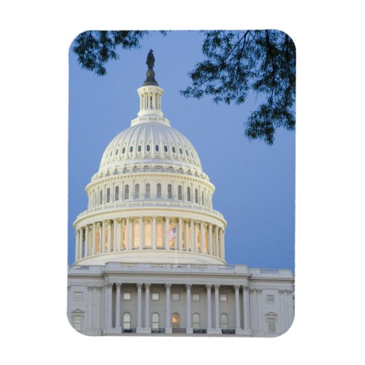 U.S. Capitol bij schemering, Washington D.C. (Dist Magneet (Verticaal)