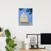 U.S. Capitol bij schemering, Washington D.C. (Dist Poster (Thuiskantoor)
