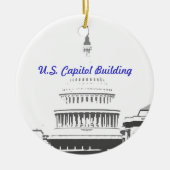 U.S. Capitol Dome, Washington D.C. Keramisch Ornament (Voorkant)