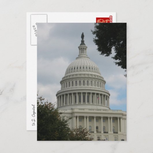 U.S. Capitol, Washington D.C. Briefkaart (Voorkant / Achterkant)
