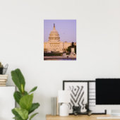U.S. Capitol, Washington D.C. (District of Poster (Thuiskantoor)