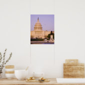 U.S. Capitol, Washington D.C. (District of Poster (Keuken)