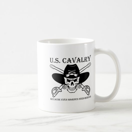 U.s. Cavalry Because Even Marines Need Heroes Funn Koffiemok (Rechts)