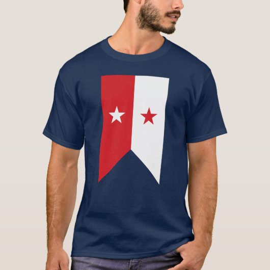 U.S. Cavalry Guidon Pennant Vertical - Sheridan T-shirt (Voorkant)
