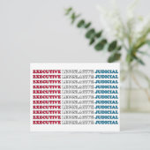 U.S. Checks & Balances Briefkaart (Staand voorkant)