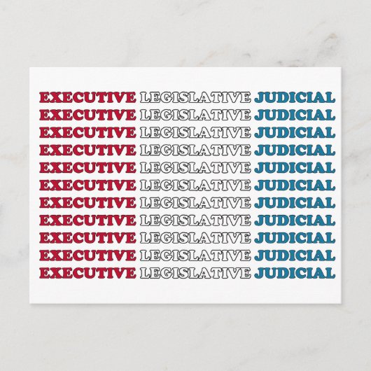 U.S. Checks & Balances Briefkaart (Voorkant)